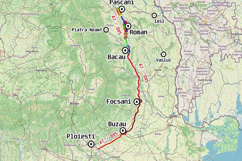 Traseul drumului de mare viteza Moldova - A7 sau DX5, Foto: Hotnews