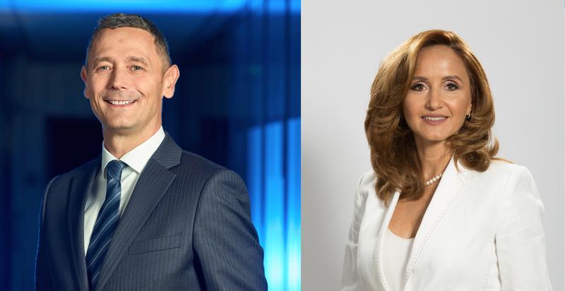 Sergiu Manea (CEO BCR) si Dana Demetrian (VP BCR), Foto: Hotnews