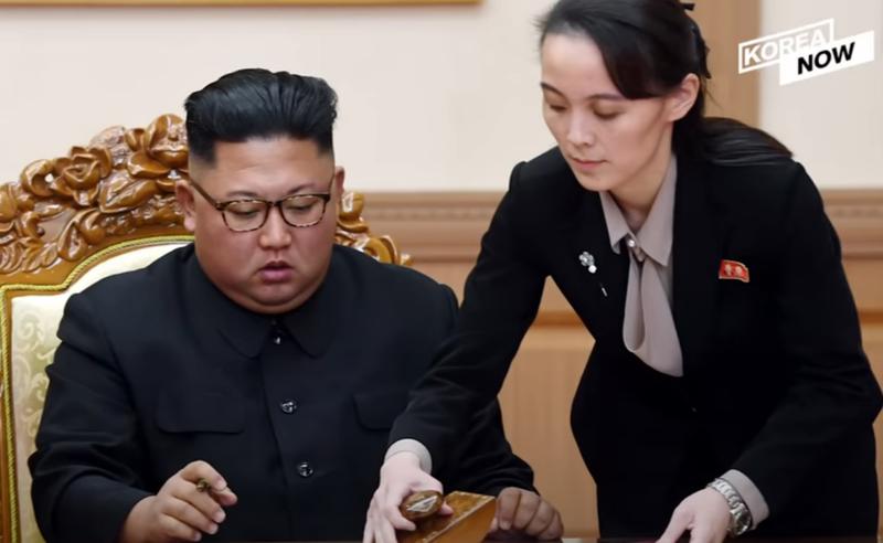 Kim Yo-jong alaturi de dictatorul nord-coreean, Foto: Captura YouTube