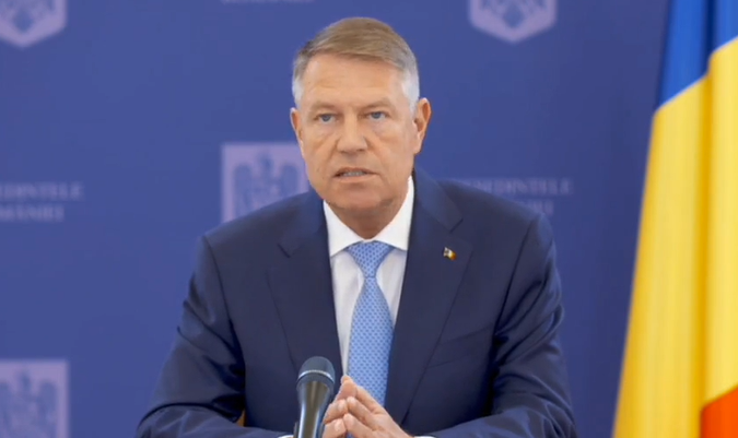 Conferinta Iohannis, Foto: Captura video