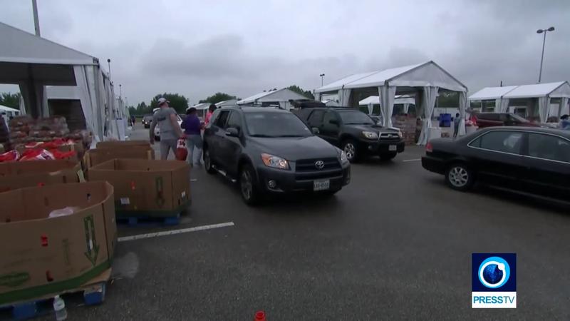 cozi la ajutoare de alimente in Pittsburgh, Foto: Captura Press TV