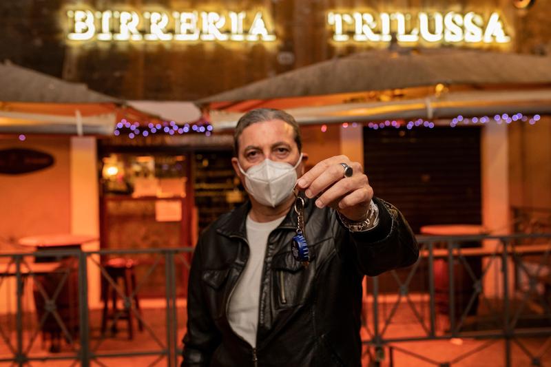 Protest, patroni de restaurante Italia, Foto: Davide Fracassi/Pacific Press/ Profimedia Images