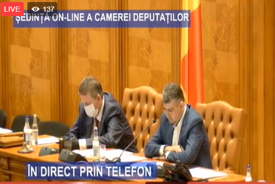 ședintă online Camera Deputaților, Foto: Hotnews