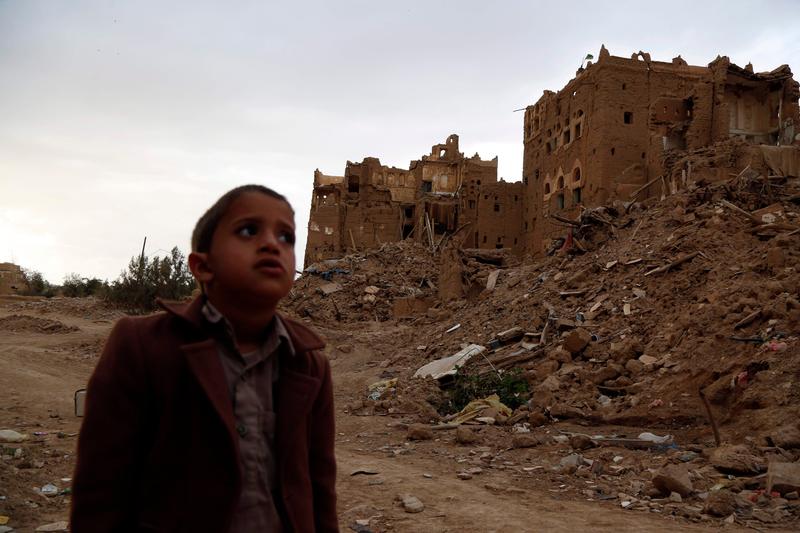Copil din Yemen, Foto: Mohammed Mohammed (Xinhua)/Profimedia Images
