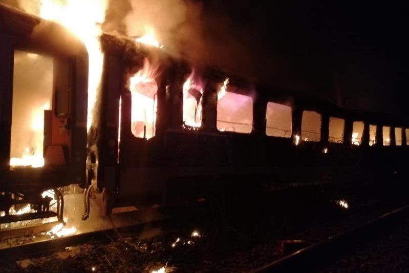 Vagon in flacari, Foto: ISU Brasov