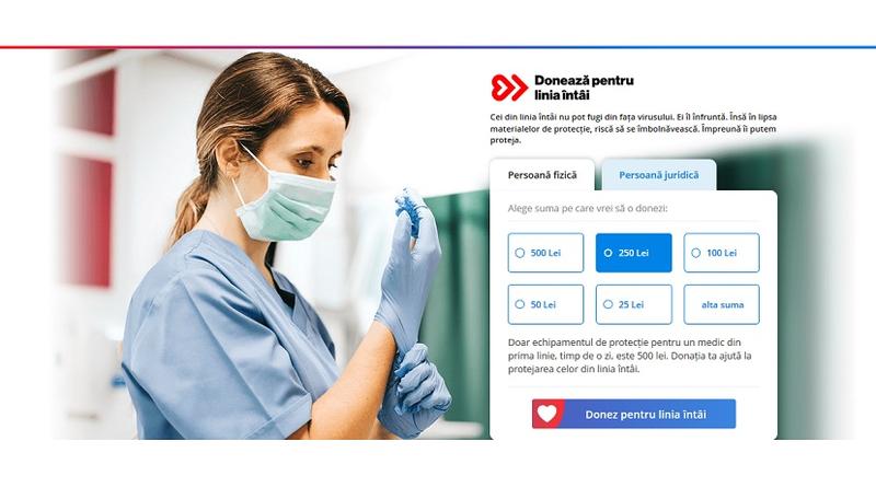 Donează pentru linia întâi, Foto: eMAG