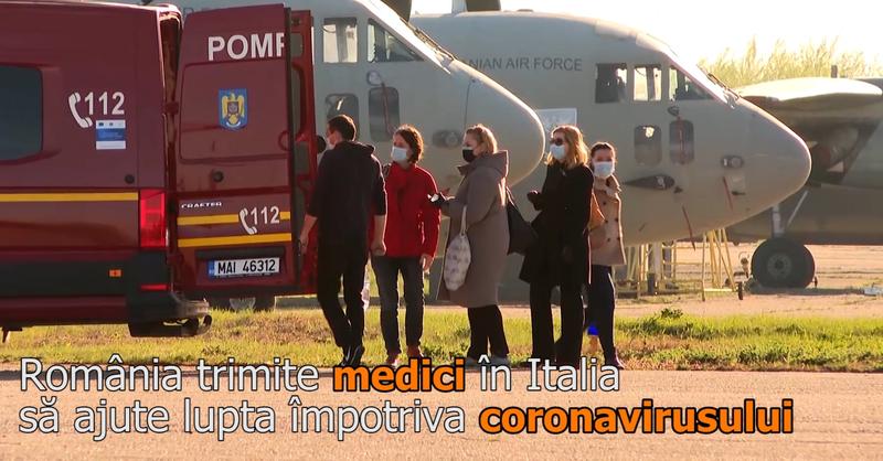 Romania trimite medici in Italia, Foto: Captura video