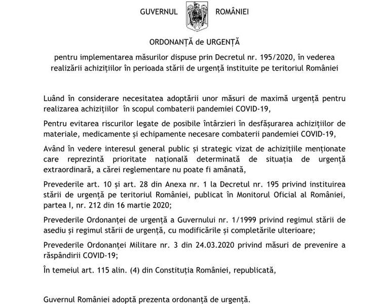 Proiect de OUG achizitii directe, Foto: Hotnews