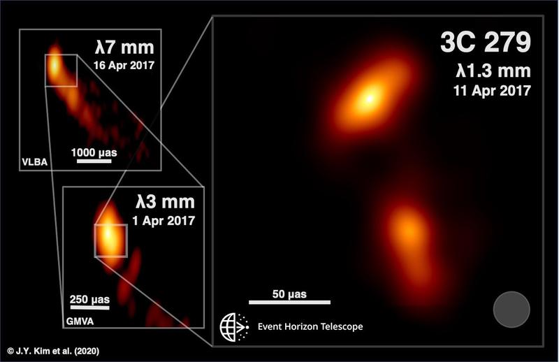 Quasarul si jeturile de plasma, Foto: Event Horizon Telescope