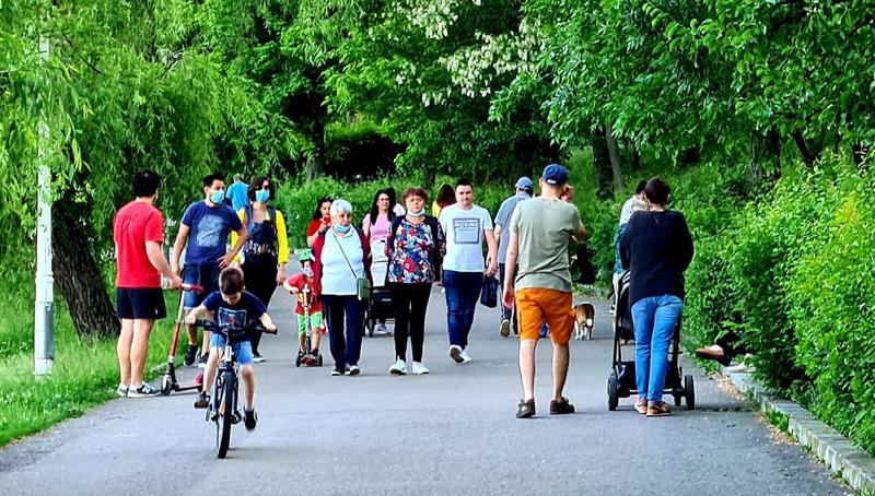 Poza parc din sectorul 2, pe 10 mai, Foto: HotNews / C.P.