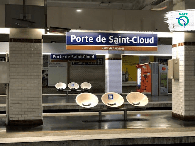 Scaune marcate intr-o statie de metrou din Paris, Foto: RATP