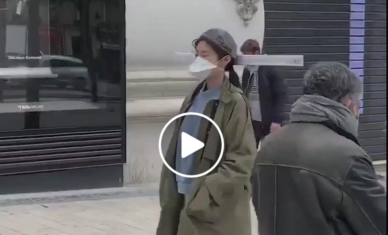 Distantare sociala la Paris, Foto: Captura Facebook