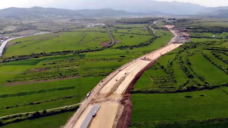 Autostrada Pitesti - Sibiu, in lucru, Foto: Captura Facebook