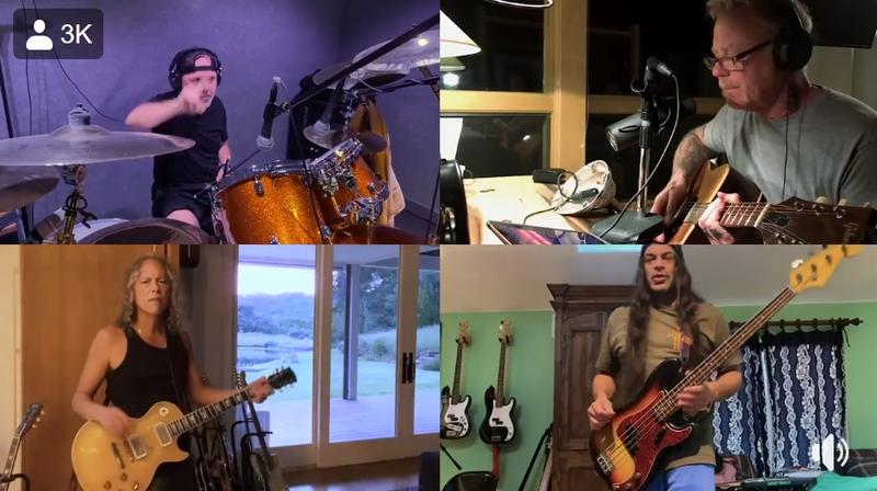 Metallica, recital din izolare, Foto: Captura Facebook
