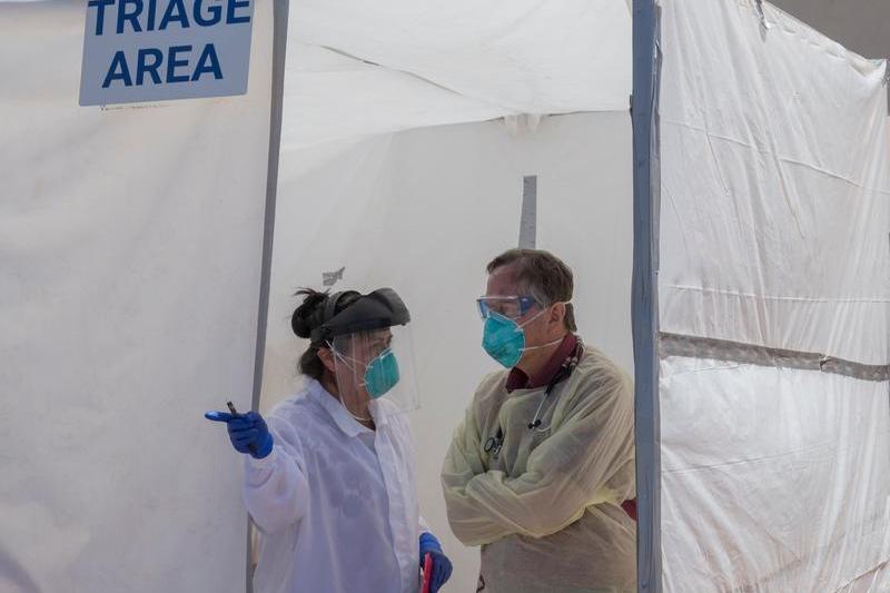 Triaj coronavirus, Foto: Mark RALSTON / AFP / Profimedia