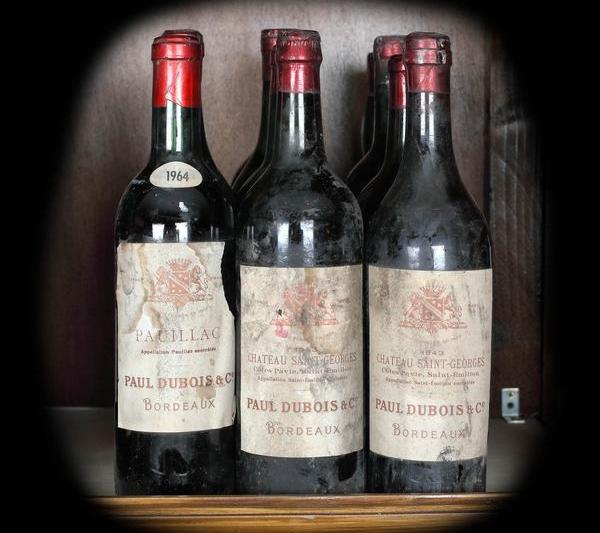 Lot de vinuri roșii Château Saint-Georges, Paul Dubois, Bordeaux, 1943-1964, 10st x 0,75l, Foto: Hotnews