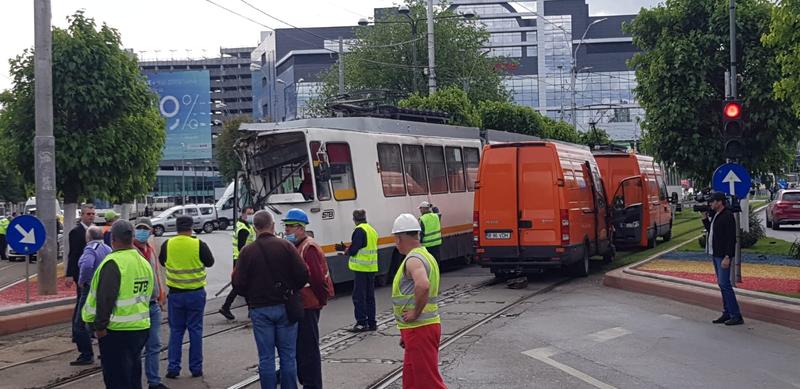 Accident tramvaie Sura Mare, Foto: ISU Bucuresti-Ilfov