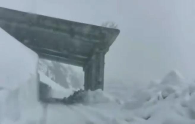 Iarna pe Transfagarasan, Foto: Captura Facebook