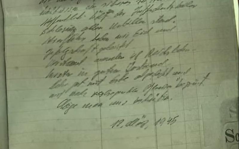 Jurnal ofiter nazist, Foto: Captura video