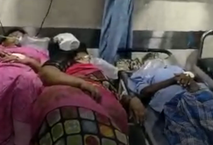 Paturi de spital in India, Foto: Captura video