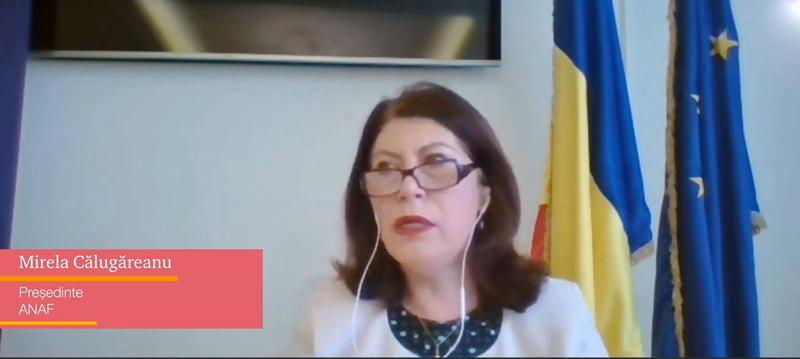 Mirela Calugareanu - presedinte ANAF, Foto: YouTube