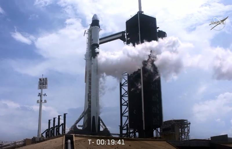 Racheta SpaceX cu astornauti NASA, gata de lansare, Foto: Captura YouTube