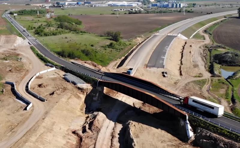 A10 Sebes - Turda - lucrari in luna mai, Foto: Captura Facebook