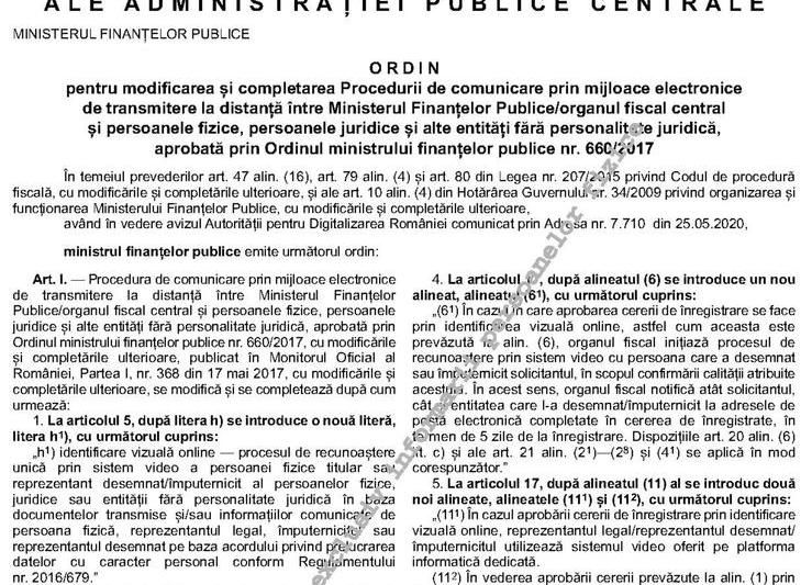 Inregistrare video in SPV, Foto: monitoruloficial.ro