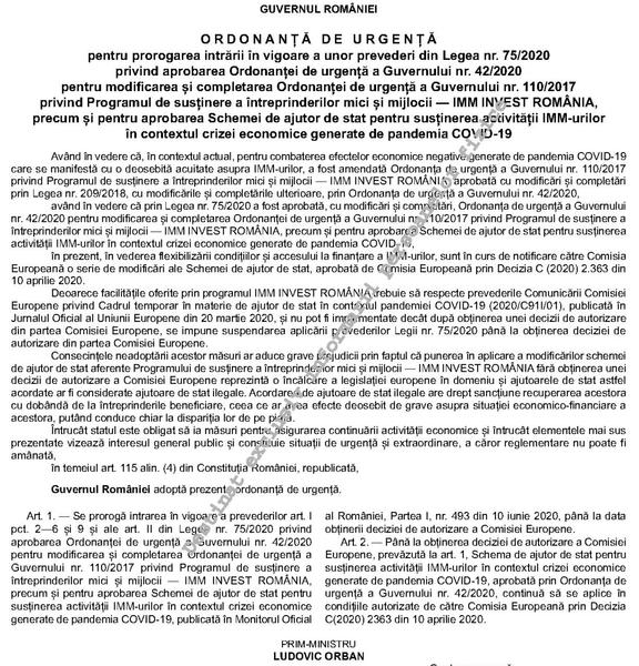 Plafonul de garantare IMM Invest, inapoi la 15 miliarde lei, Foto: monitoruloficial.ro