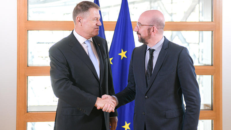 Klaus Iohannis si Charles Michel, Foto: Presidency.ro