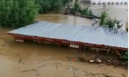 Inundatie judetul Timis, Foto: captura facebook