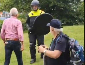 Arestari proteste Olanda, Foto: Captura video