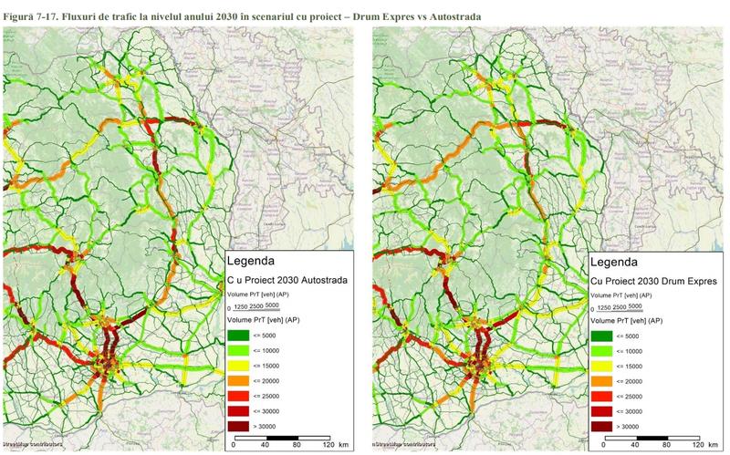 Fluxurile de trafic din Moldova in 2030 - Autostrada vs Drum Expres, Foto: Cestrin