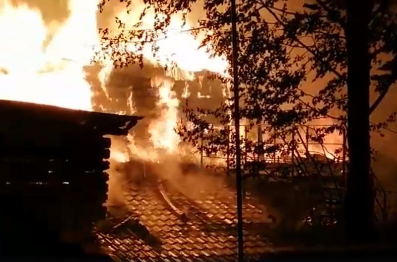 Incendiu la cabana Cheile Butii, Foto: Captura de ecran
