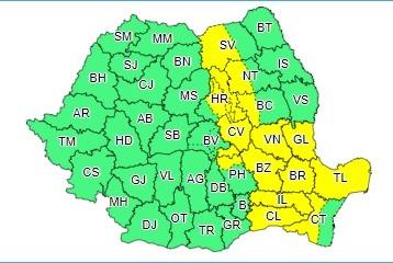 Cod galben de ploi, 30 iunie, Foto: ANM