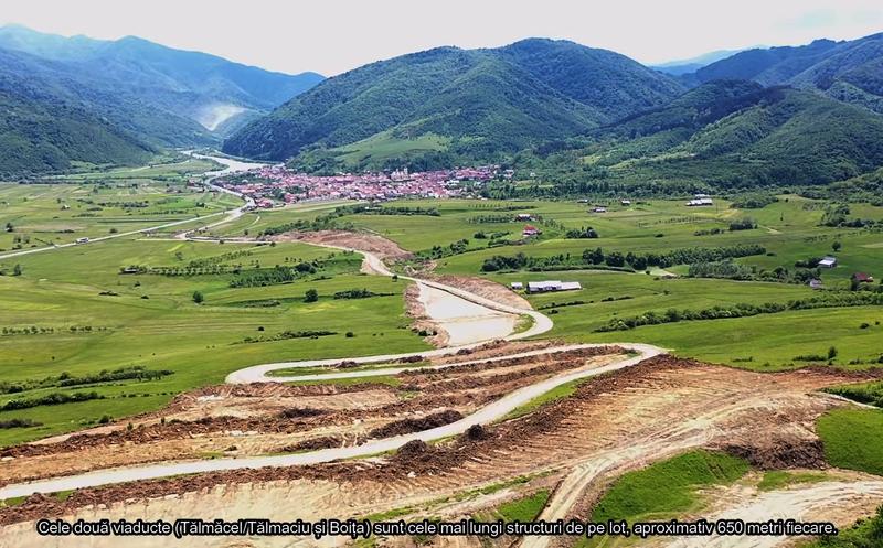 Primul lot in lucru al autostrazii Sibiu - Pitesti, Foto: Captura YouTube