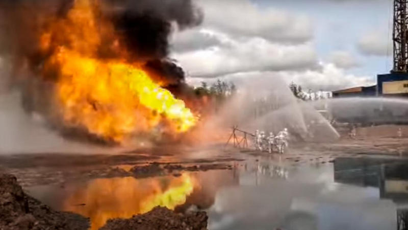 Incendiu put petrolier Rusia, Foto: Hotnews