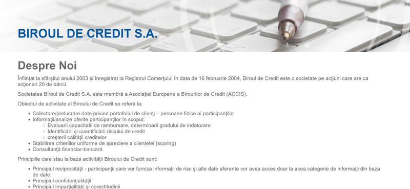 Biroul de credit, Foto: Biroul de credit
