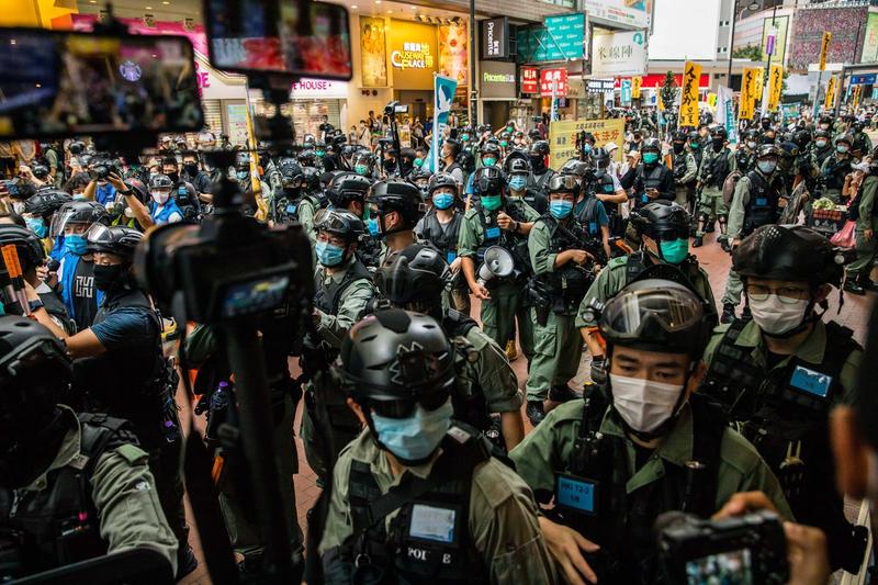 Politia din Hong Kong, Foto: Dale de la Rey / AFP / Profimedia Images