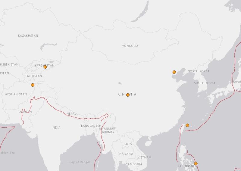 Cutremur China, Foto: USGS