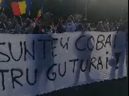 protest Piata Victoriei, Foto: Captura video