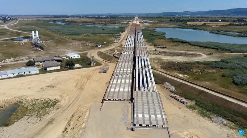 Autostrada A7 langa Bacau, Foto: Captura YouTube