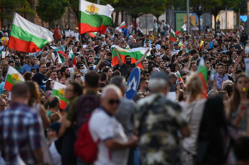 Proteste la Sofia, Foto: NIKOLAY DOYCHINOV / AFP / Profimedia