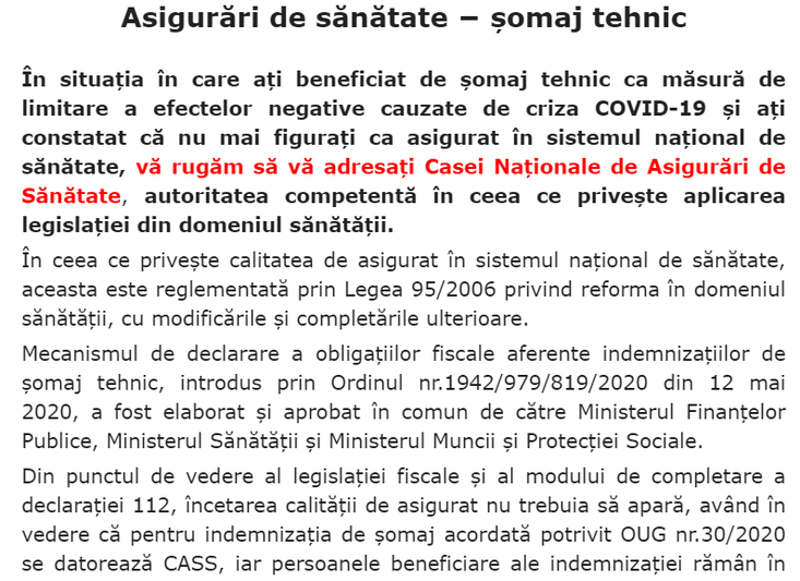 Asigurari sanatate - anunt ANAF, Foto: ANAF