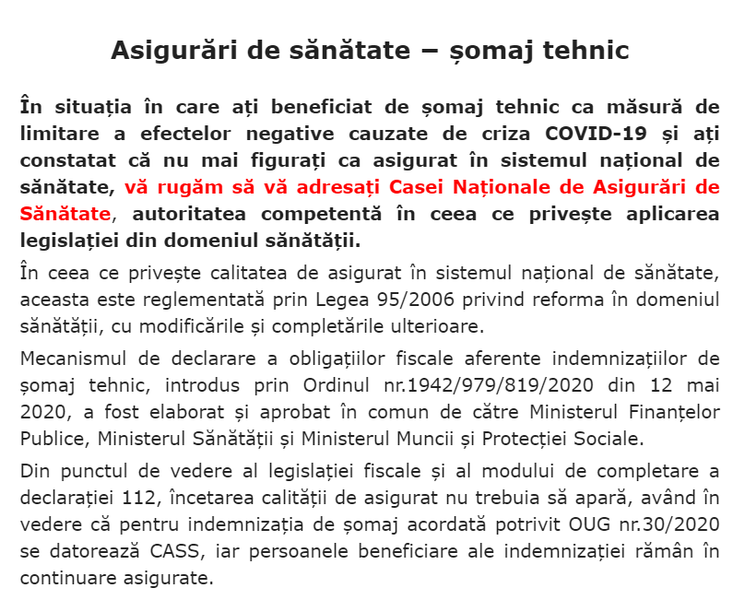 Asigurari sanatate - anunt ANAF, Foto: ANAF