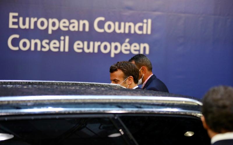 Macron la summitul european, Foto: Olivier Matthys / AFP / Profimedia