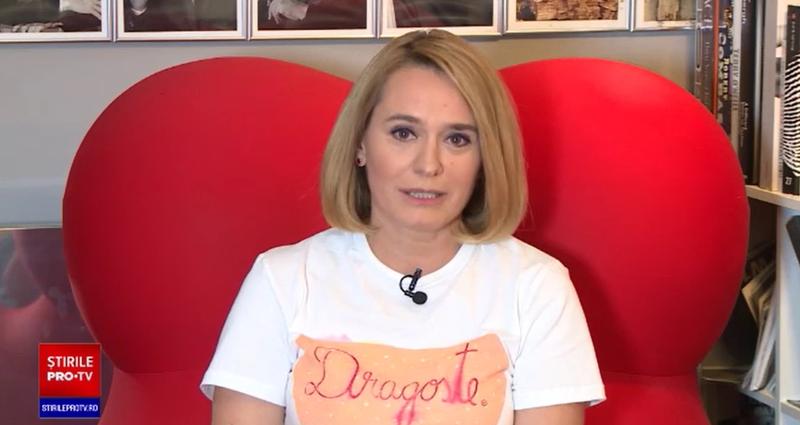 Andreea Esca, la Stirile ProTV, Foto: Captura video