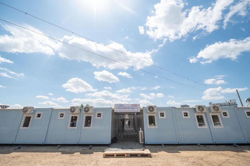 Spitalul modular ridicat de Primăria Capitalei, Foto: PMB