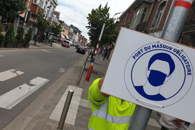 Masca de protectie, obligatorie in Belgia, Foto: Stringer / Zuma Press / Profimedia