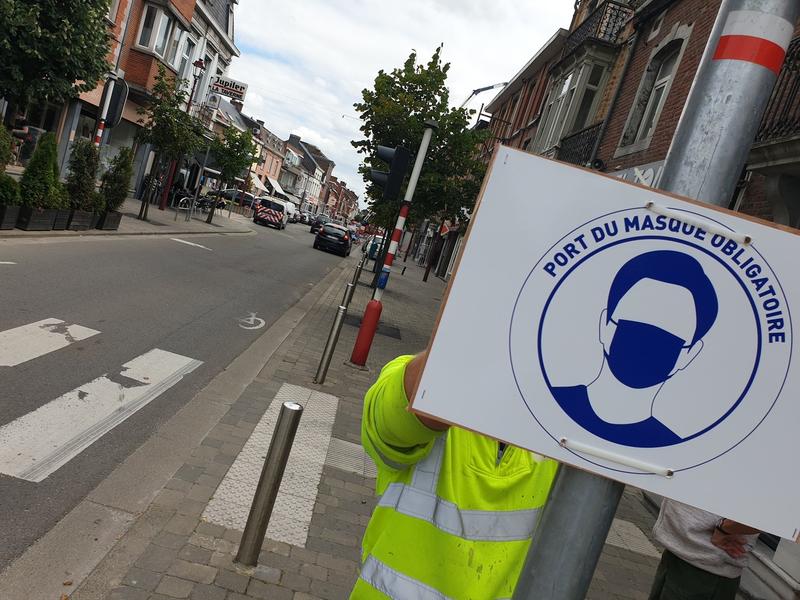 Masca de protectie, obligatorie in Belgia, Foto: Stringer / Zuma Press / Profimedia